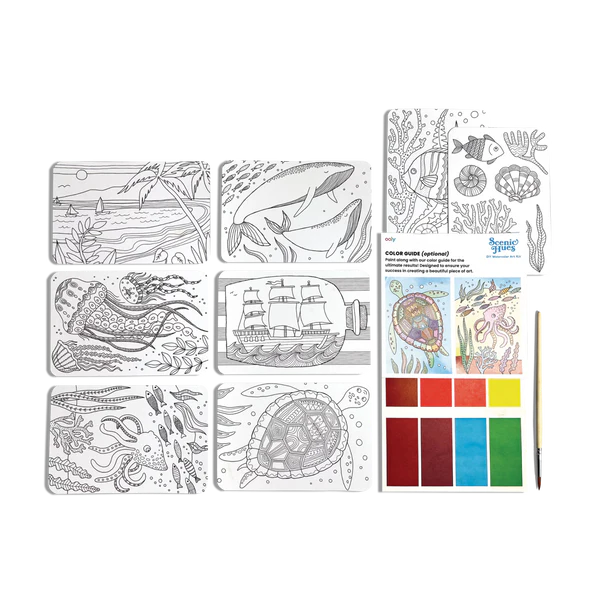 Scenic Hues D.I.Y. Watercolor Kit Ocean Paradise