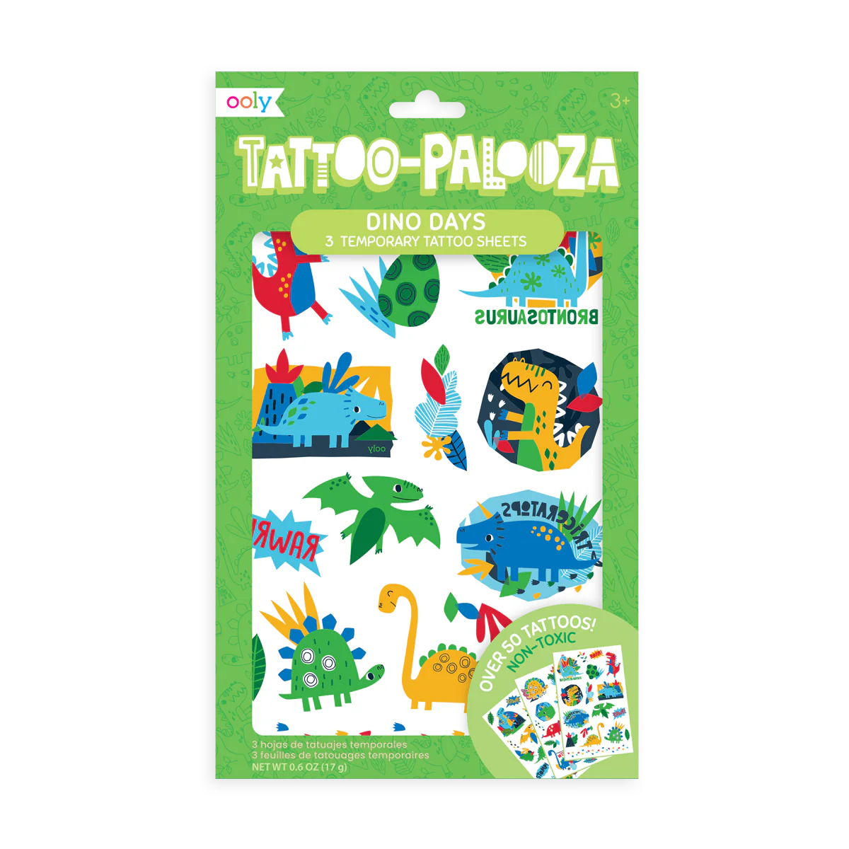 Tattoo Palooza Temporary Tattoo: Dino Days