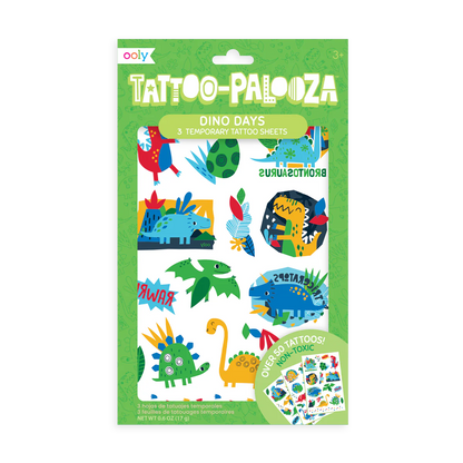 Tattoo Palooza Temporary Tattoo: Dino Days