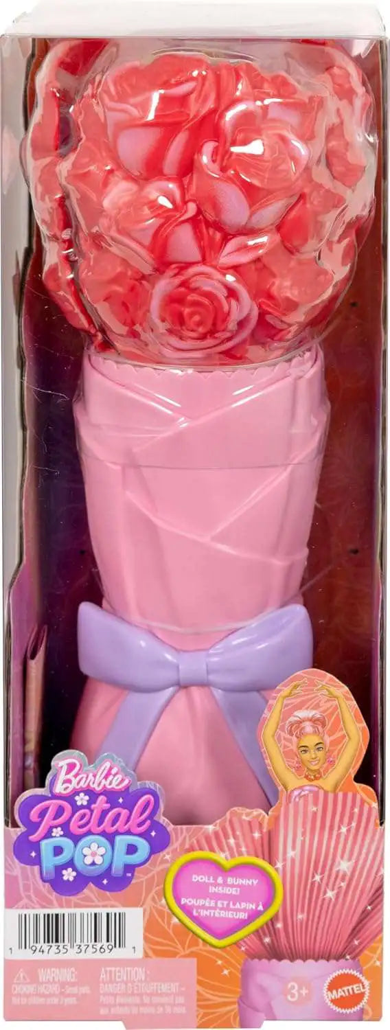 Barbie Petal Pop Scented Fashion Doll With Rose Dress