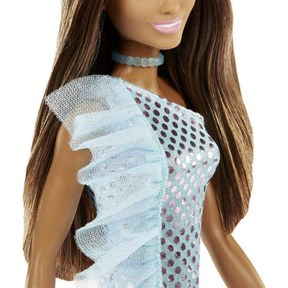 Barbie Glitz Doll Brunette (Latina) Turquise Mini-Dress