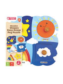 Wooden Shapes Easy-Grasp Peg