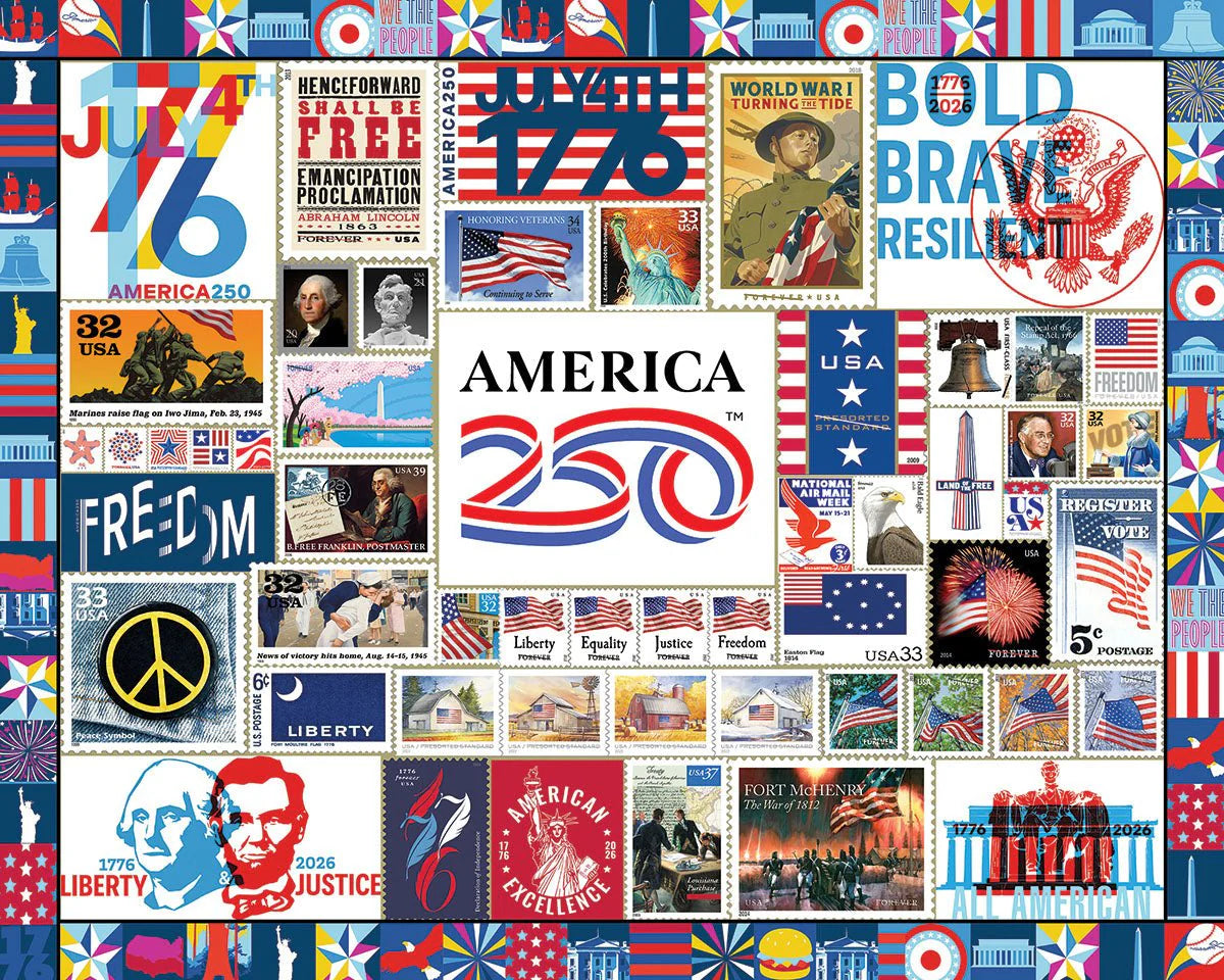 America 250 - 1000 Piece Jigsaw Puzzle (White Mountain Puzzles Inc.)