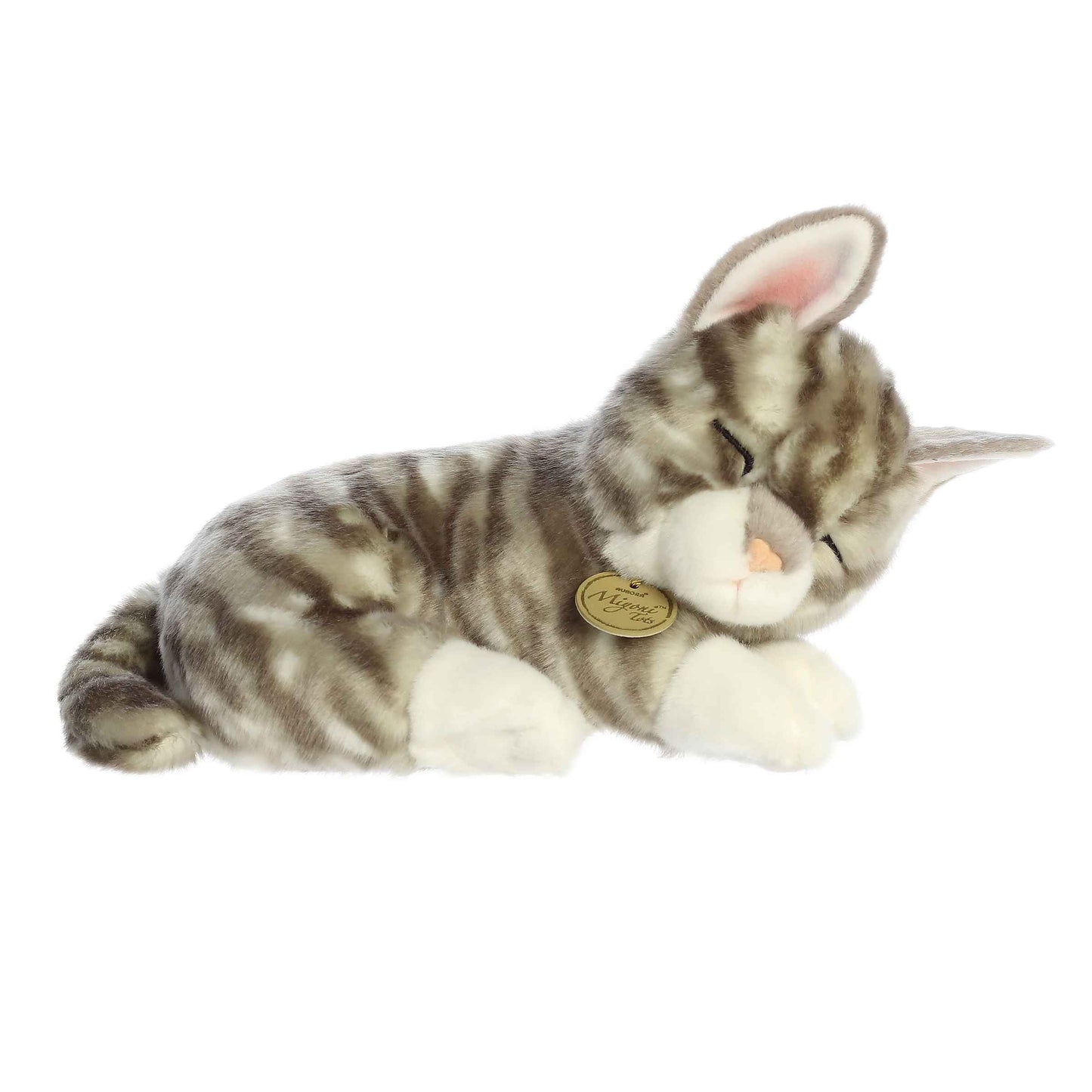 Sleepy Gray Tabby Kitten - Miyoni 10"