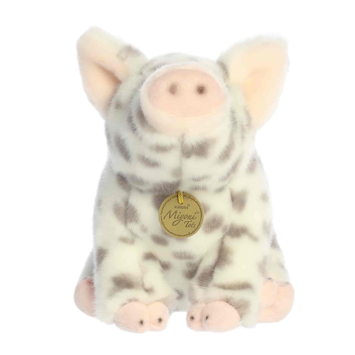 Seated Spotted Piglet - Miyoni 10"