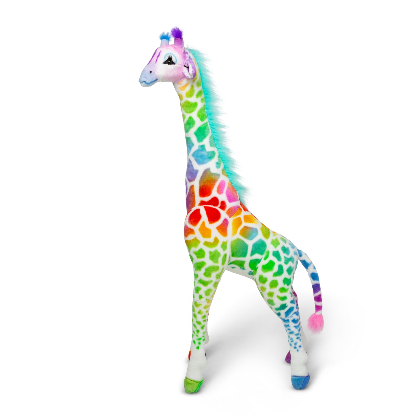 Rainbow Plush Giraffe