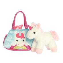 Peek-A-Boo Unicorn On Rainbow - Fancy Pals 8"