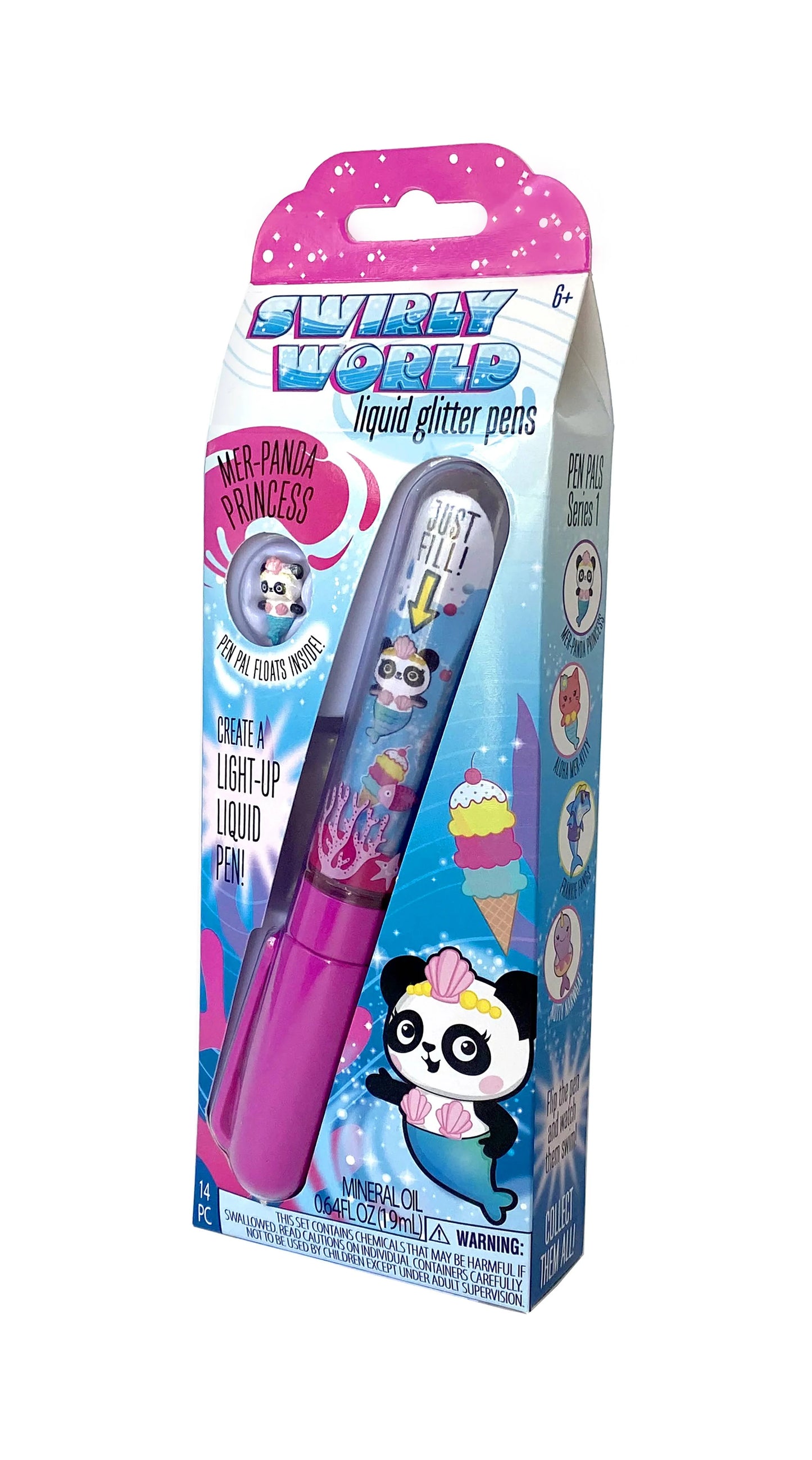 Swirly World: Mer-Panda Princess Liquid Wand Pen