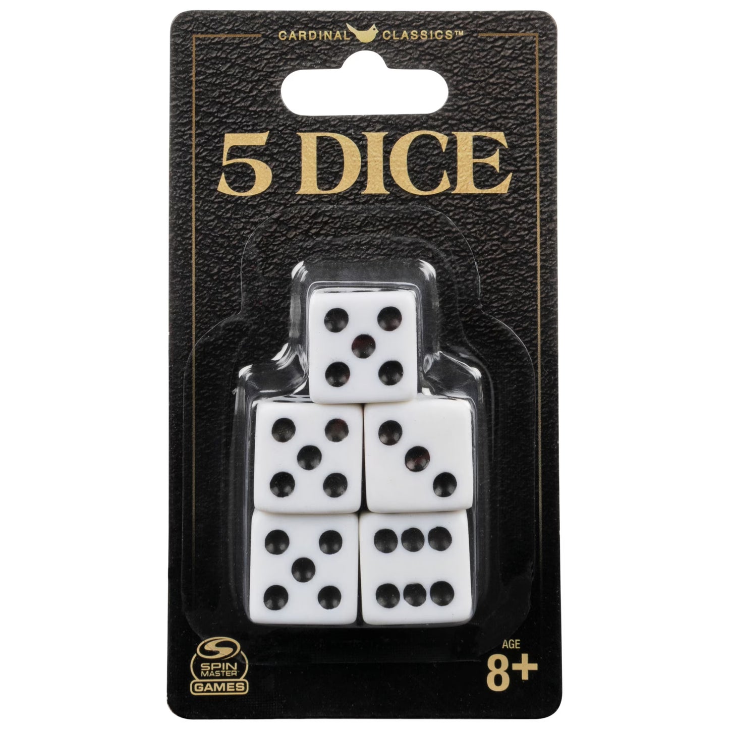 Dice 5pk White D6