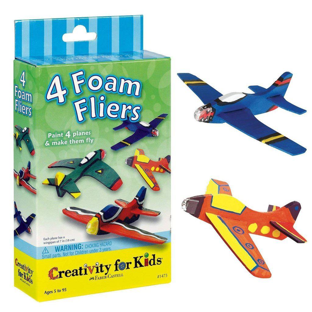 4 Foam Fliers Stunt Mini Kit - Diy Craft Kit