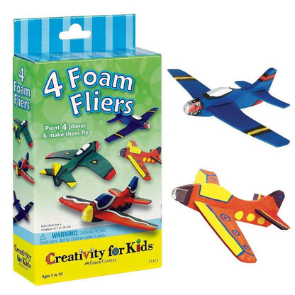 4 Foam Fliers Stunt Mini Kit - Diy Craft Kit