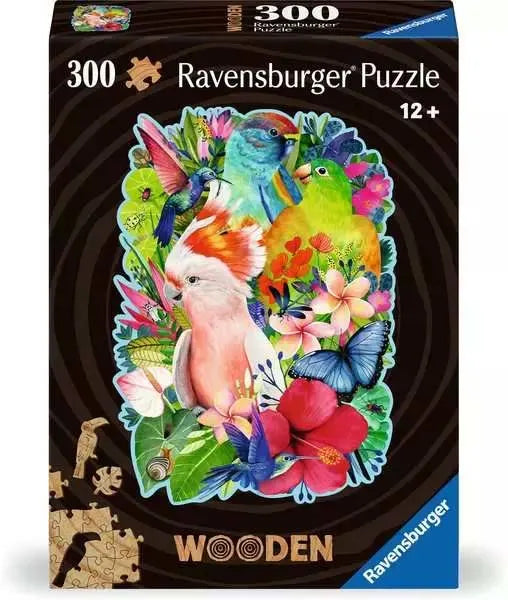 WOOD: Beautiful Birds 300pc Puzzles