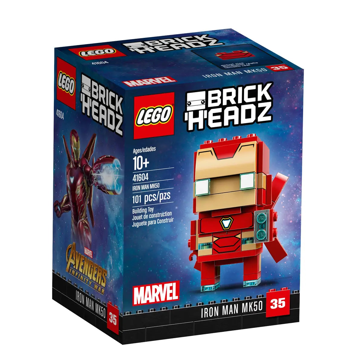 LEGO® Marvel Iron Man MK50 Brick Headz (41604) (Retired)