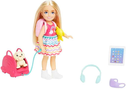 Barbie Chelsea Travel Doll Blonde with Puppy