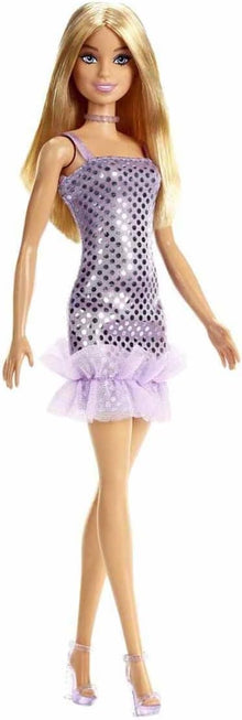 *Barbie Glitz Doll Blonde Lavendar Mini-Dress