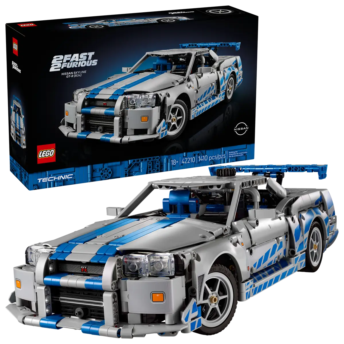 2 Fast 2 Furious Nissan Skyline GT-R (R34) Car (42210)