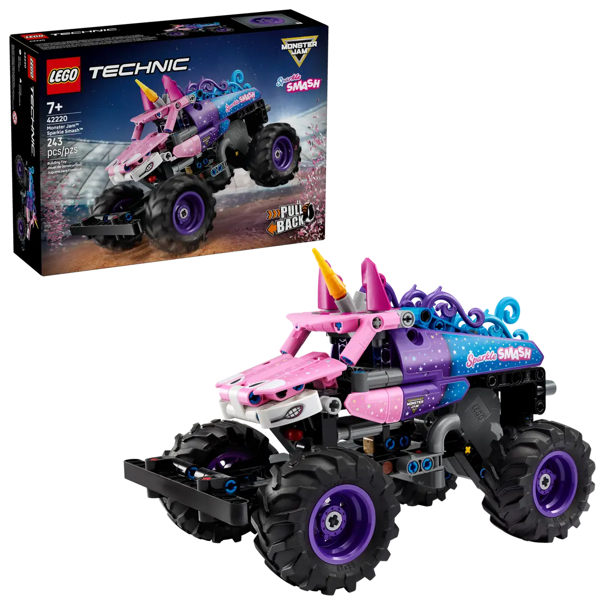 LEGO® Technic™ Monster Jam™ Sparkle Smash™ Pull-Back (42220)