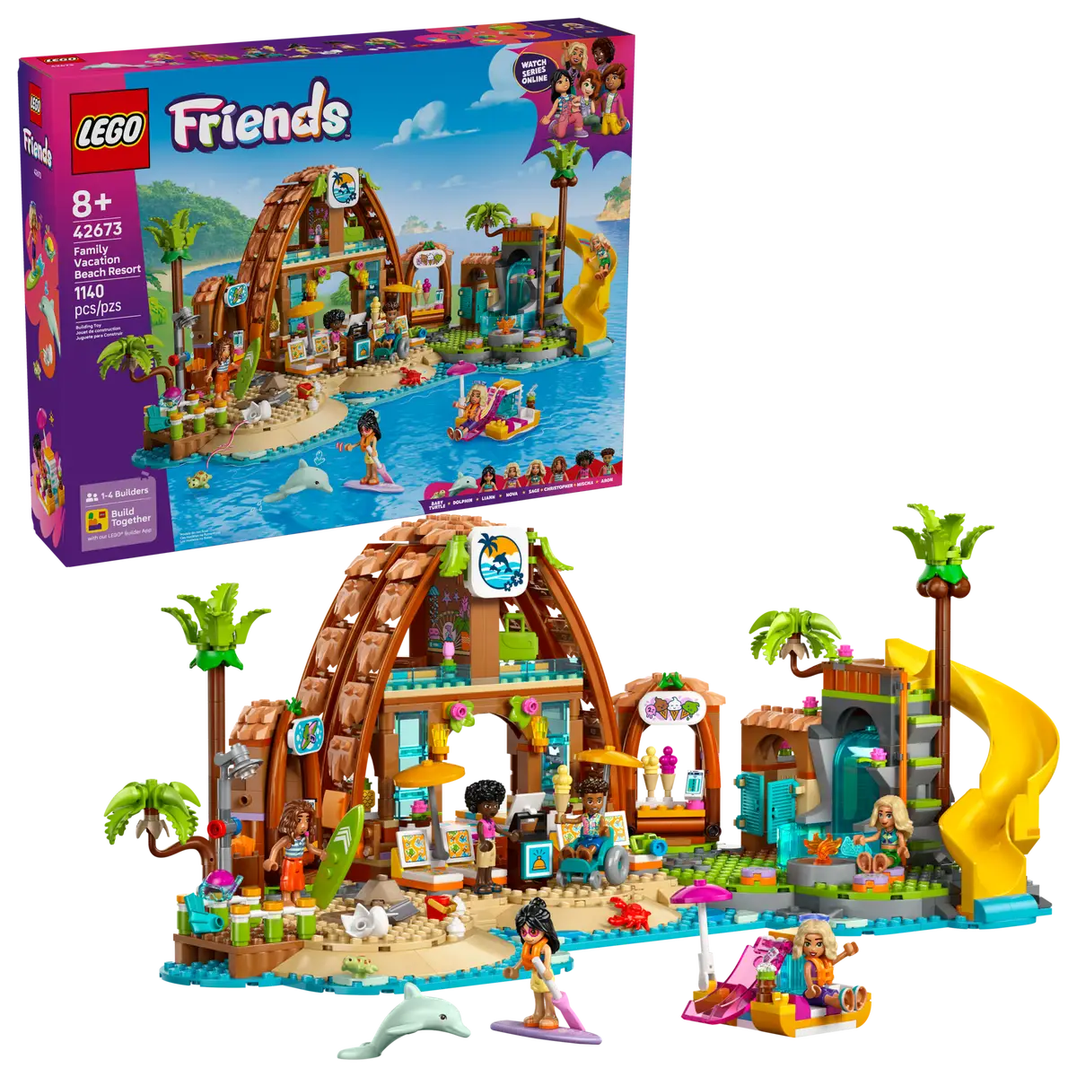 LEGO® Friends Family Vacation Beach Resort (42673)