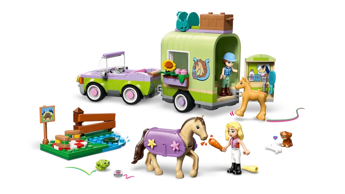 LEGO® Friends Horse & Baby Foal Trailer (42695)