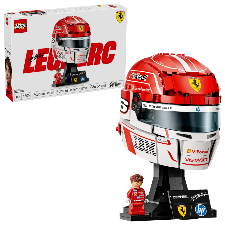 LEGO® Editions Scuderia Ferrari HP Charles Leclerc Helmet (43014)