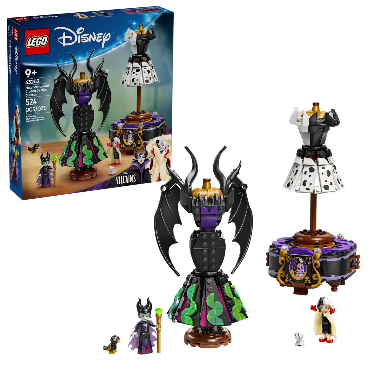 LEGO® Disney Maleficent's and Cruella de Vil's Dresses (43262)