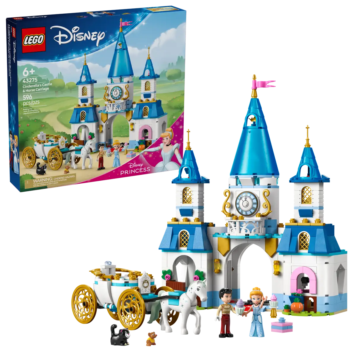 LEGO® Disney Cinderella's Castle & Horse Carriage (43275)