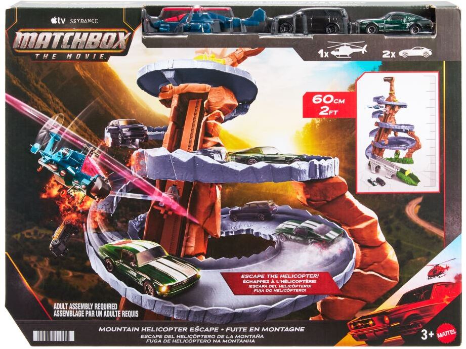 Matchbox Movie Mountain Helicoptor Escape Set