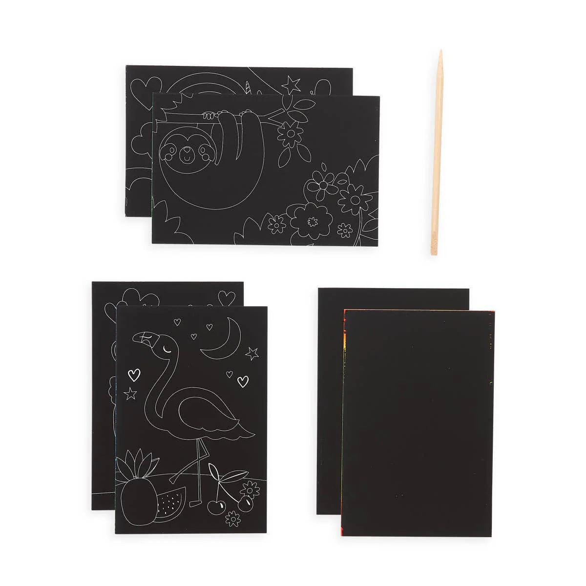 Scratch & Scribble: Mini Kit - Funtastic Friends (7pc Set)