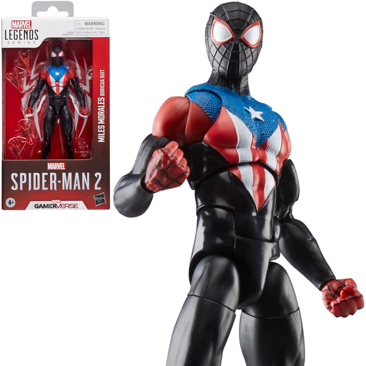 Marvel Legends Spider-Man Gamerverse Miles Morales Boricua Suit 6-Inch Action Figure