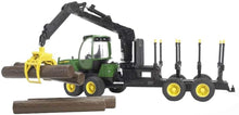 Bruder 09805 John Deere 1210E Log Hauler, 4 Trunks and Grabber 26.10.10