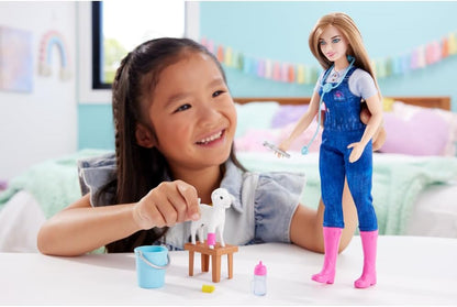 Barbie 65th Anniversary Doll Farm Veterinarian Blonde