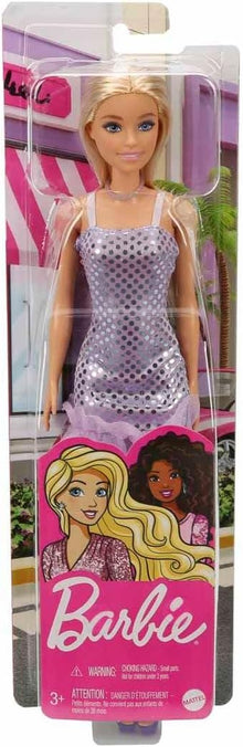 *Barbie Glitz Doll Blonde Lavendar Mini-Dress