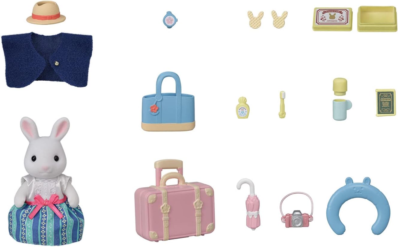 Weekend Travel Set - Snow Rabbit Mother - Calico Critters