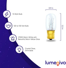 Lava Lamp 15 Watt Bulb 2-pack for 11.5in Lava Lamps
