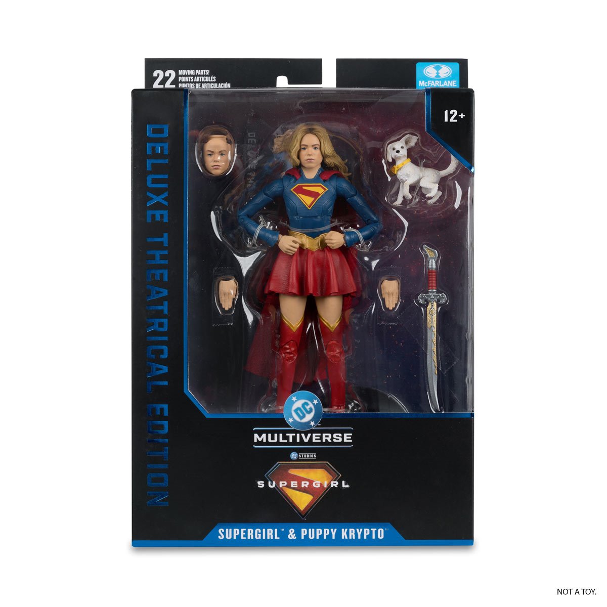 DC Deluxe Theatrical W4 Supergirl & Puppy Krypto 7-Inch Action Figure