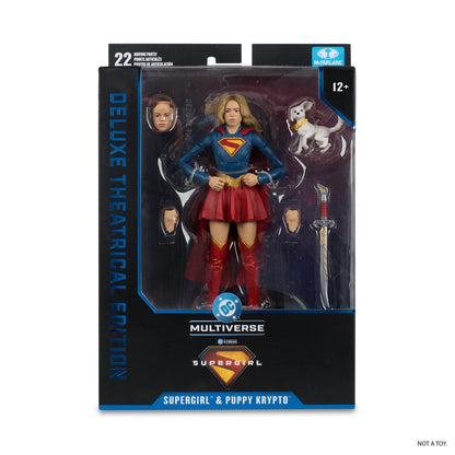 DC Deluxe Theatrical W4 Supergirl & Puppy Krypto 7-Inch Action Figure