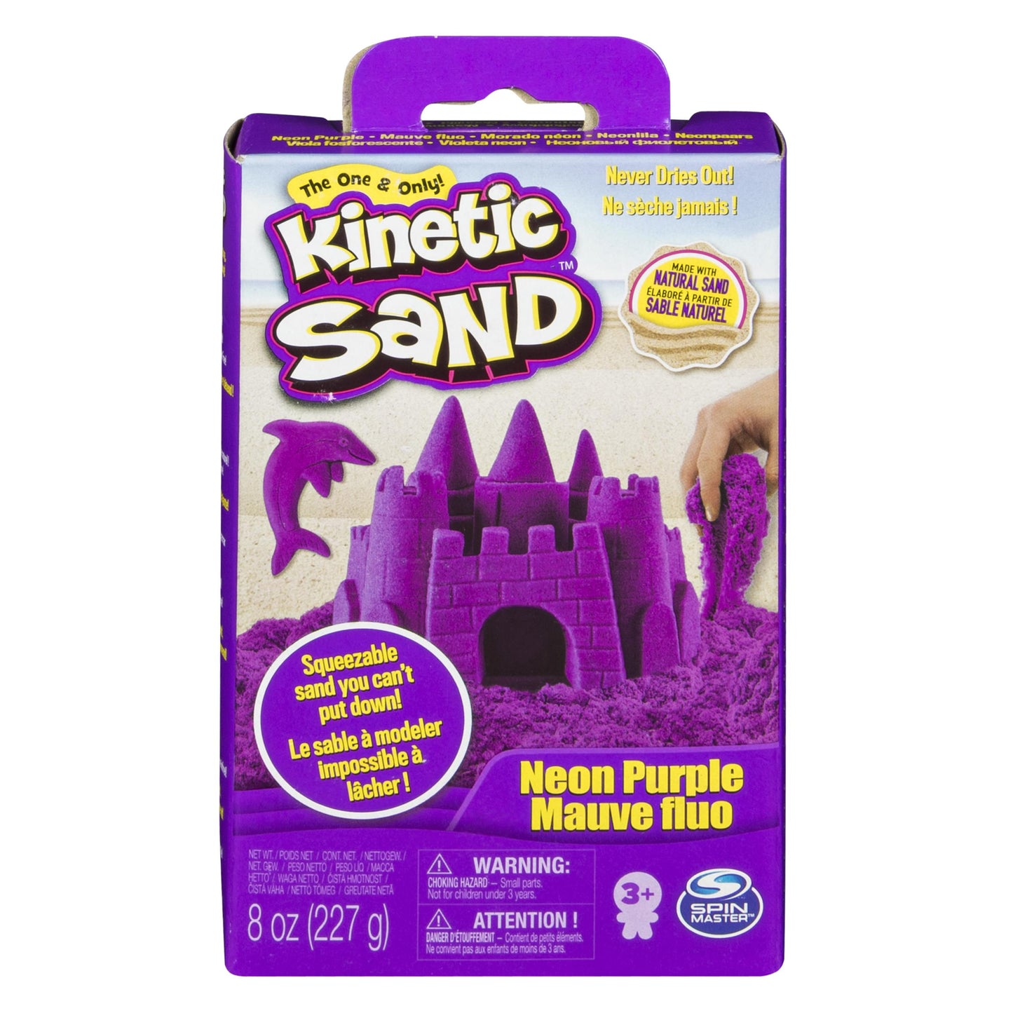 Kinetic Sand 8oz Neon Sand Assorted Colors