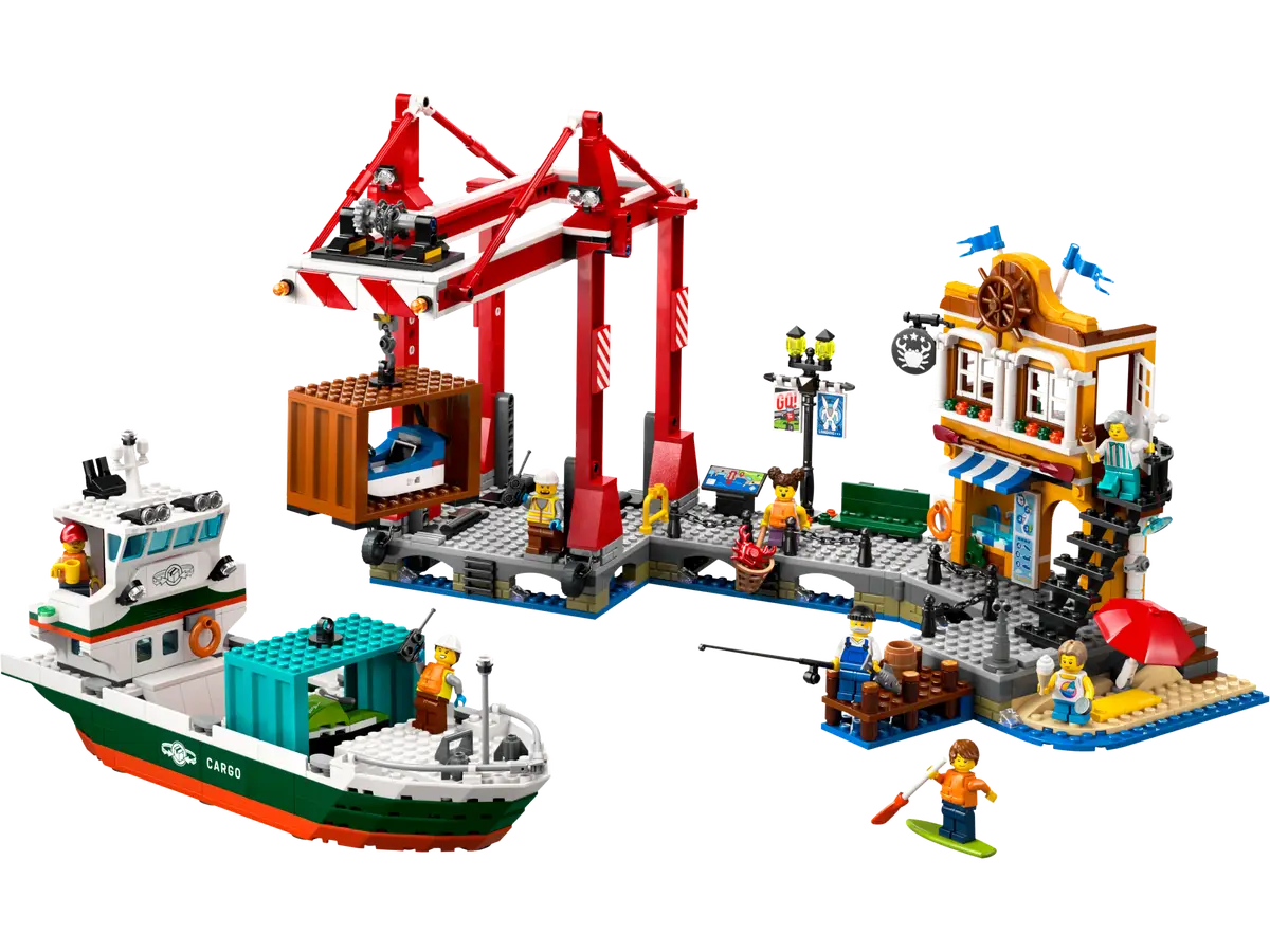LEGO® City Seaside Harbor with Cargo Ship (60422)