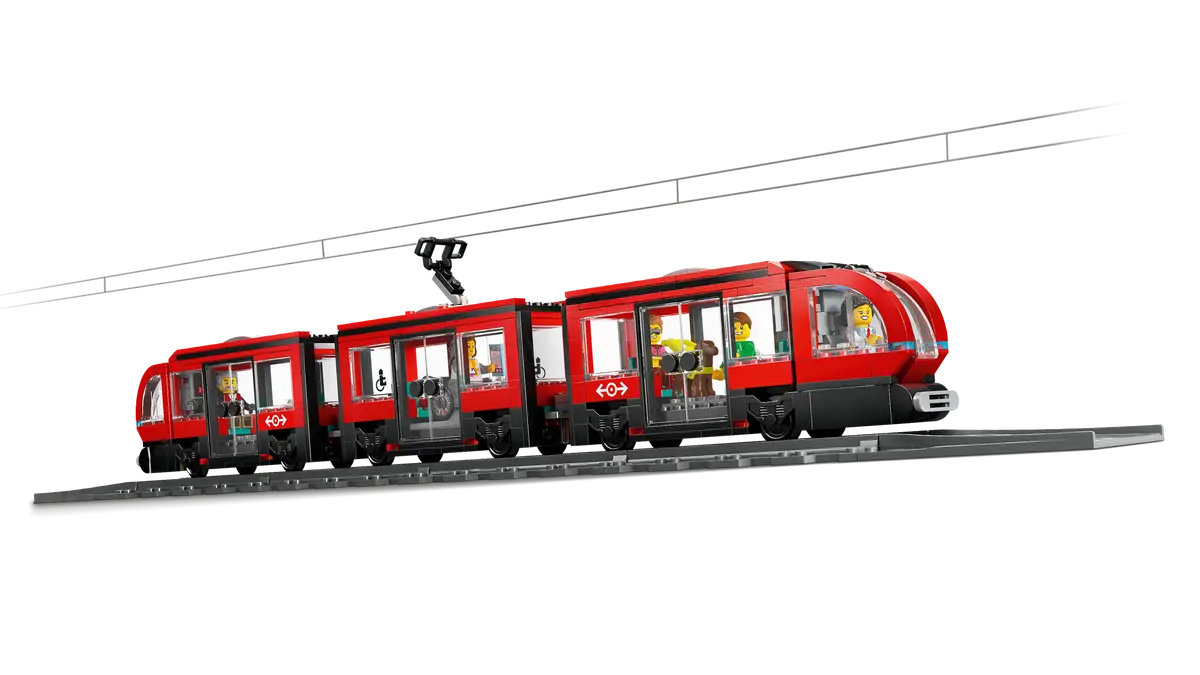 LEGO® City Downtown Streetcar and Station (60423)