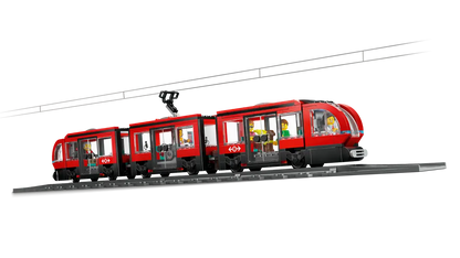 LEGO® City Downtown Streetcar and Station (60423)