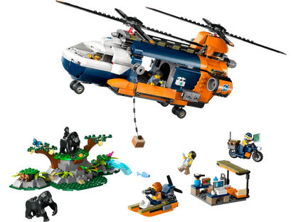 LEGO® City Jungle Explorer Helicopter at Base Camp (60437)
