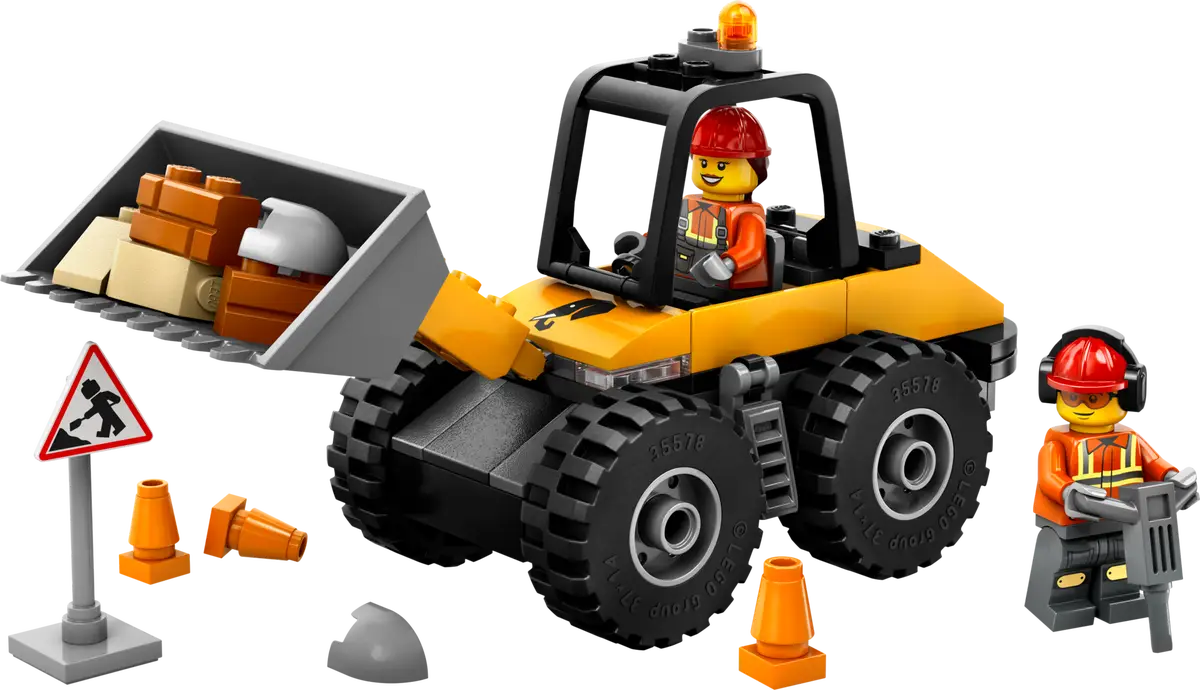 LEGO® City Yellow Construction Wheel Loader (60450)