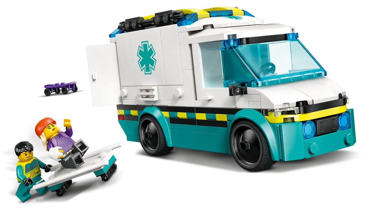 LEGO® City Emergency Ambulance and Snowboarder (60451)