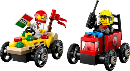 LEGO® City Pizza vs. Fire Truck Race Car Pack (60458)