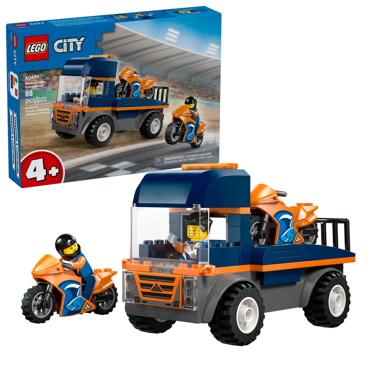 LEGO® City Motorcycle Transporter (60491)