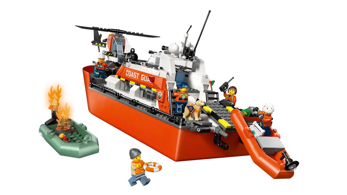 LEGO® City Coast Guard Rescue Boat & Helicopter (60504)