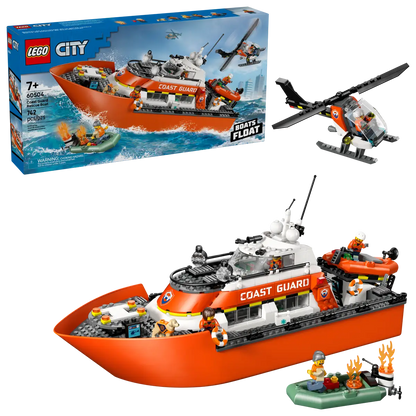 LEGO® City Coast Guard Rescue Boat & Helicopter (60504)