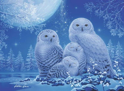 Owls in the Moonlight 500pc GITD Puzzle