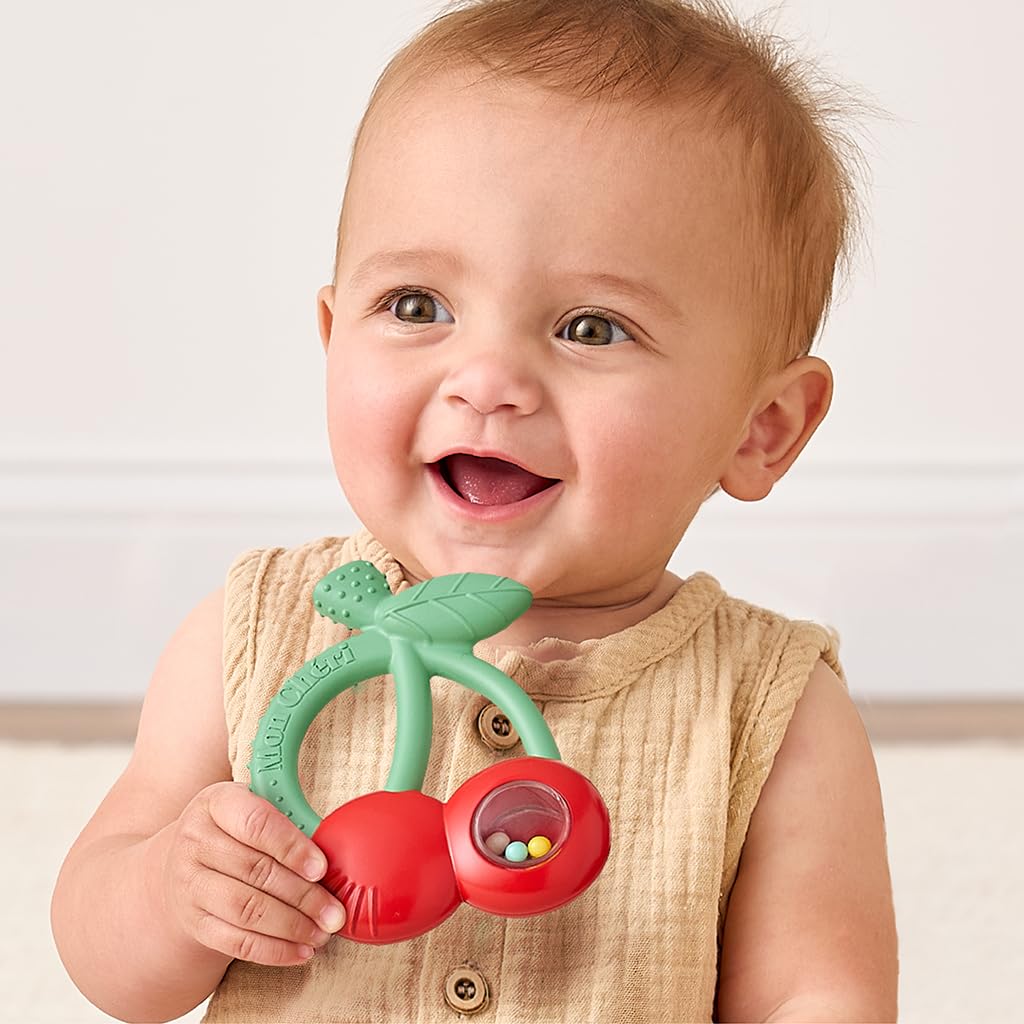 Bitzy Shake - Silicone Teeether with Rattle Cherries
