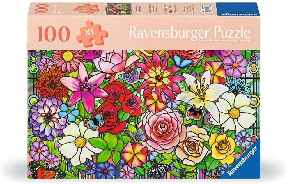 Tiffany Flowers 100pc Puzzle